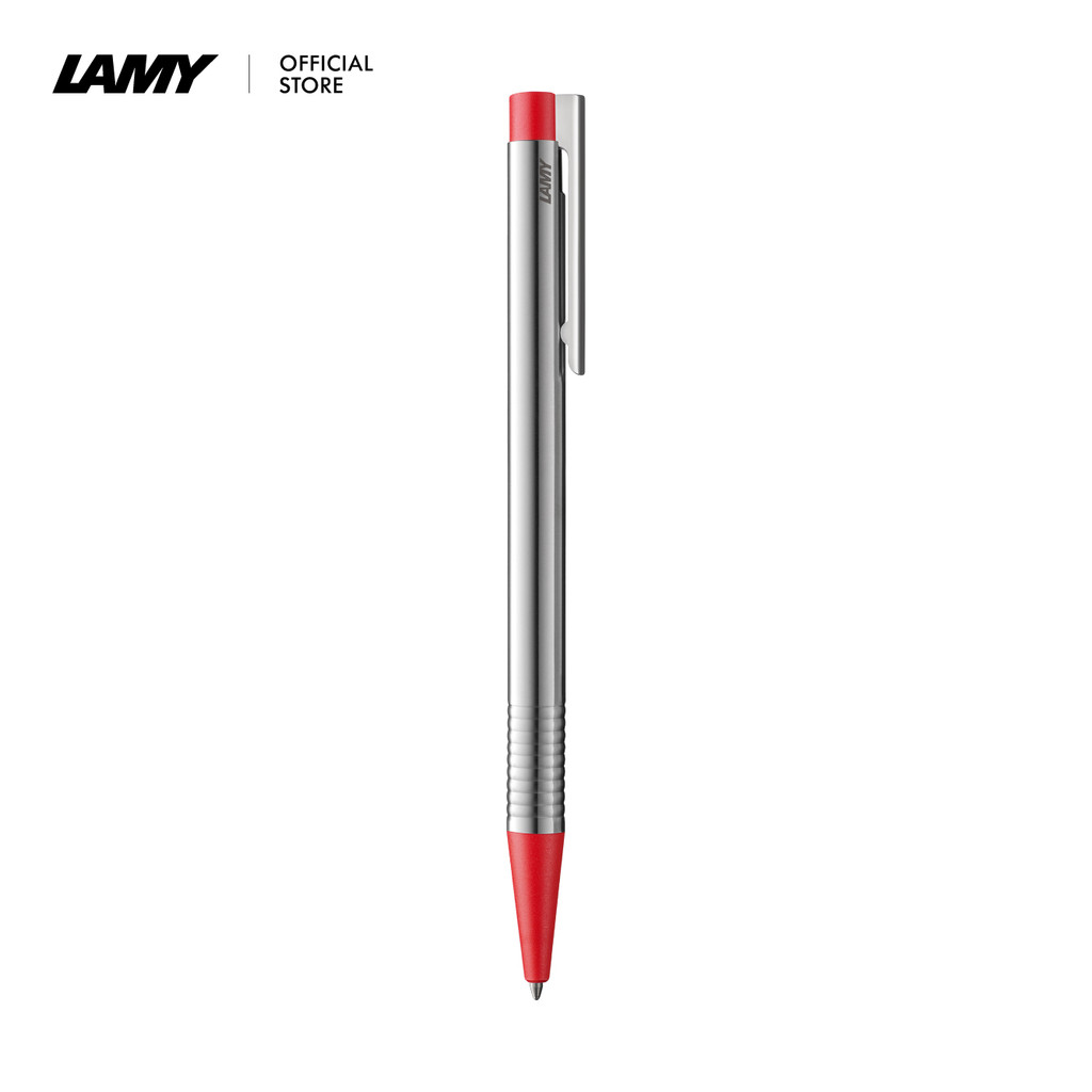 ปากกาลูกลื่นหมึกดำ LAMY logo ballpoint pen red