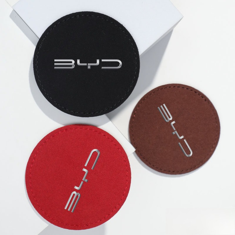 เหมาะสําหรับ BYD Seal 06GT ฤดูร้อน Dolphin Mini Dolphin GS E2 E3 รถ Flip Fur Coaster, Qin PLUS