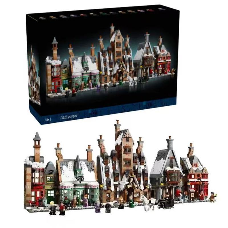 เข้ากันได้กับ Lego 76457 Harry Potter Series Hogmode Village Building Blocks Building Street View ขอ