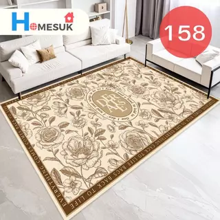 พรมปูพื้น 3D ลายดอกไม้ Flower 2026 ขนาด 120x160 ซม. (3.5 ฟุต) นุ่ม กันลื่น แต่งห้องนอน/ห้องนั่งเล่น
