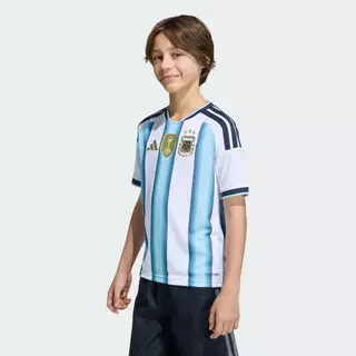 adidas ฟุตบอล เสื้อฟุตบอลชุดเหย้าทีมชาติอาร์เจนตินา 26 สำหรับเด็ก เด็ก สีขาว KA8119