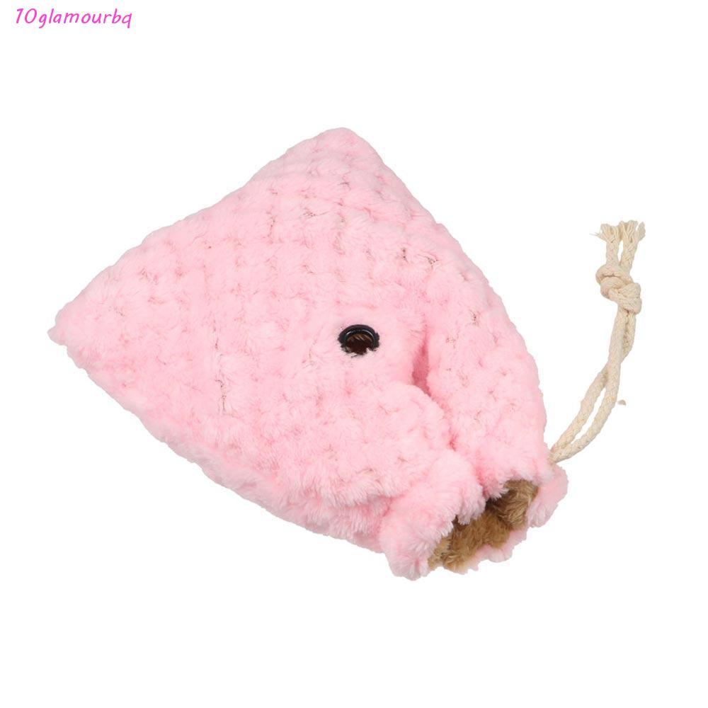 GLAMOURBQ Sugar Gliders Sleeping Pouch, Soft Velvet Hamster Outing Bag, Pet Accessories with Drawstr
