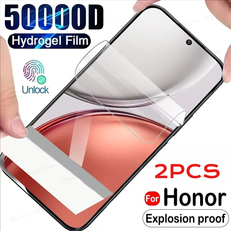 2 ชิ้น Anti Spy ความเป็นส่วนตัว Soft Hydrogel ฟิล์มสําหรับ Honor X9d X8d X7d X7c 5G 4G Anti Blue Light HD ป้องกันหน้าจอสําหรับ Honor X6d X6c X6b X5c Plus 5G 4G Matte Soft Film