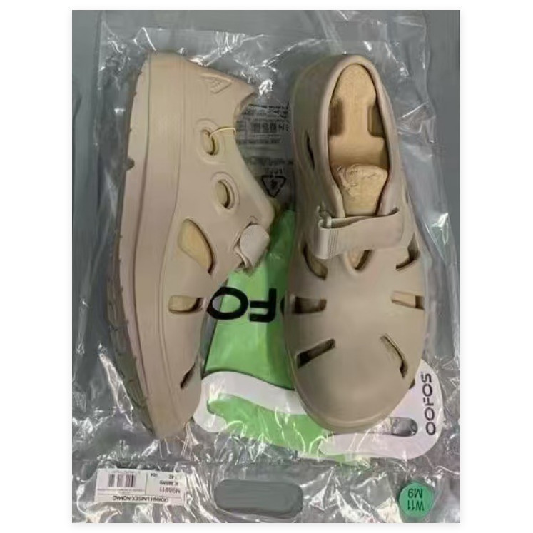 OOFOS OOcandOO Sports Recovery Sandals Men Women Style 23.0~30.0cm (พร้อมแผนภูมิขนาดภาพ) สี: สีดํา Y