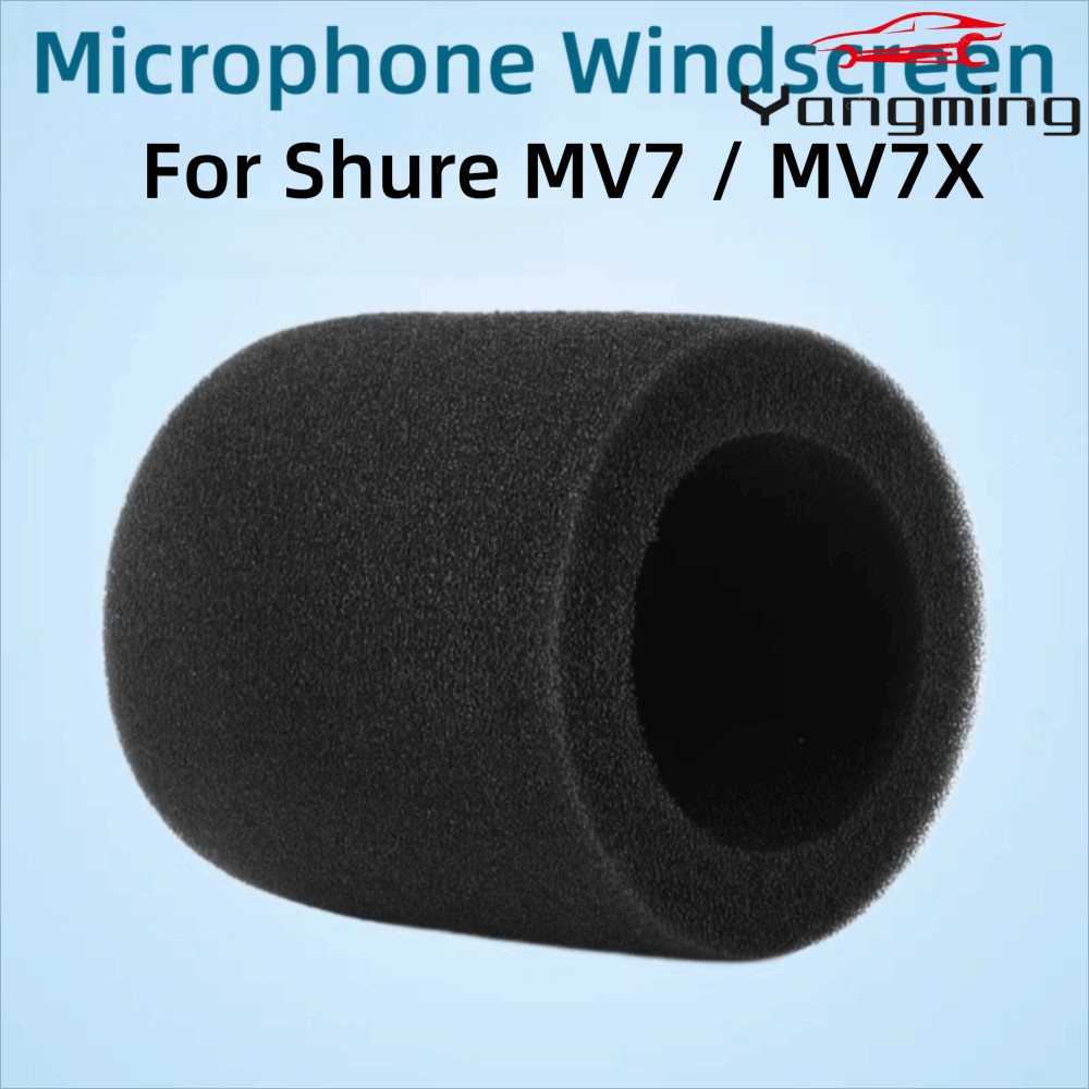 YANGMING Mic ฝาครอบกระจก, Windproof Flocked ฟองน้ําโฟมไมโครโฟน Pop Filter, การเพิ่มประสิทธิภาพเสียงฟ