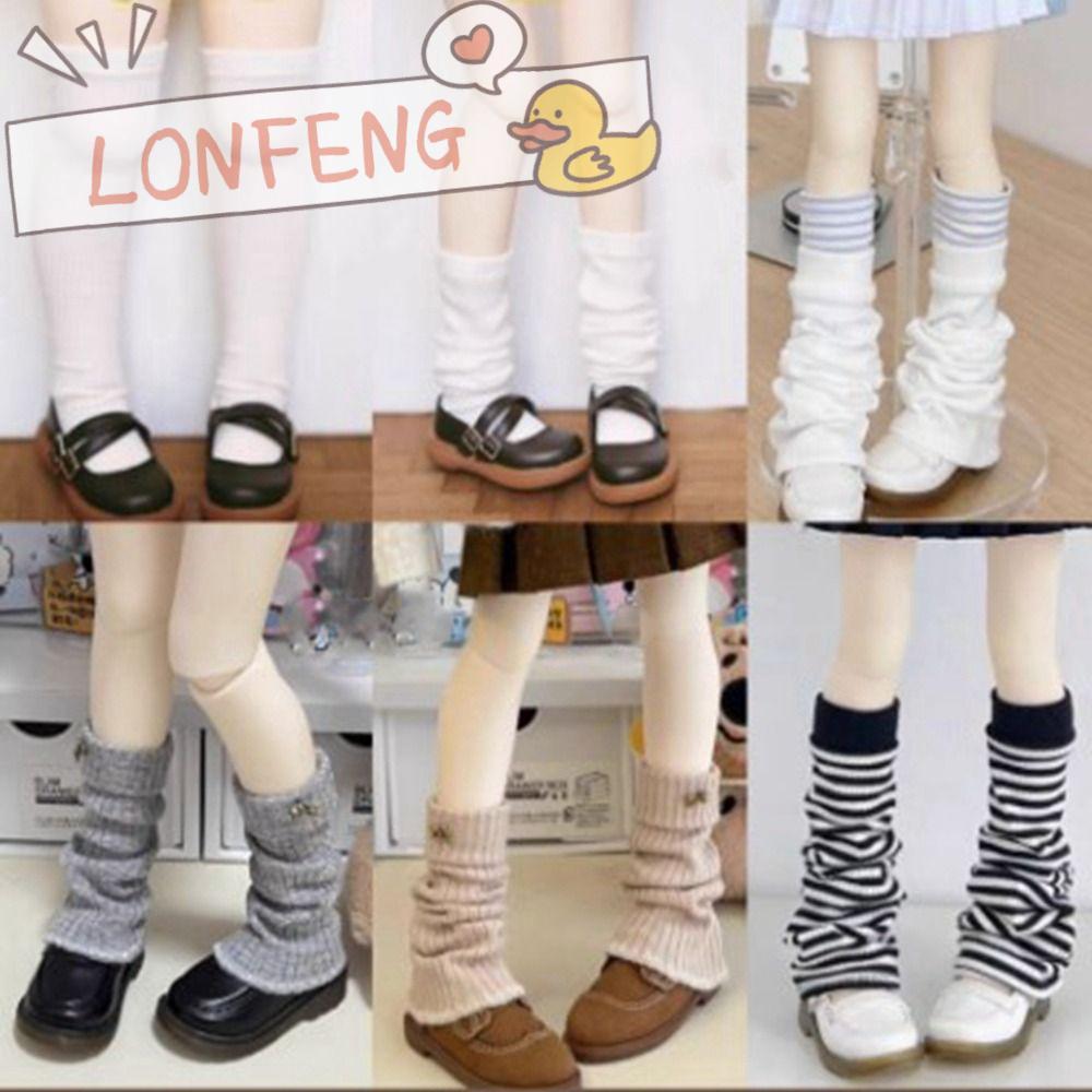 LONFENG Stocking Clothes, DIY Accessories Fashion Stripe Socks, Christmas Toys Mini Casual Wear Doll