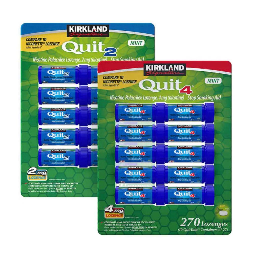 พร้อมสต็อก American Kirkland Kirkland Kirkland Quit Smoking Candy รสมิ้นต์ 2 มก./4 มก.20260302