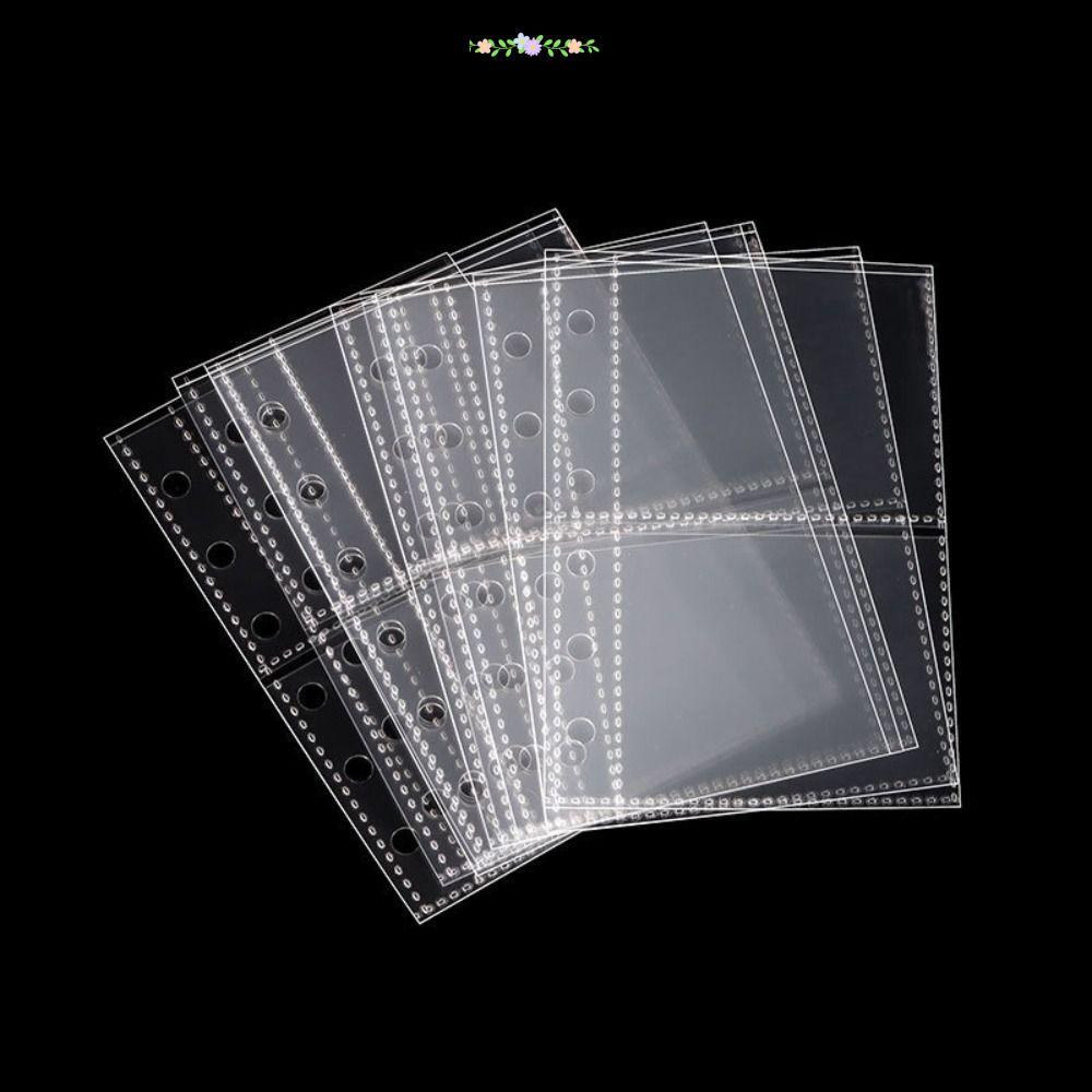 STARYSWAY Photocard Binder แผ่น,โปร่งใส PP กรดฟรีหลายกระเป๋า,หน้าด้านใน Card Binder A7 ปลอกอัลบั้มรูป