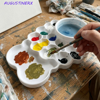 AUGUSTINERX ถาดสีน้ํา, Reusable Creative Painting Palette, เ…
