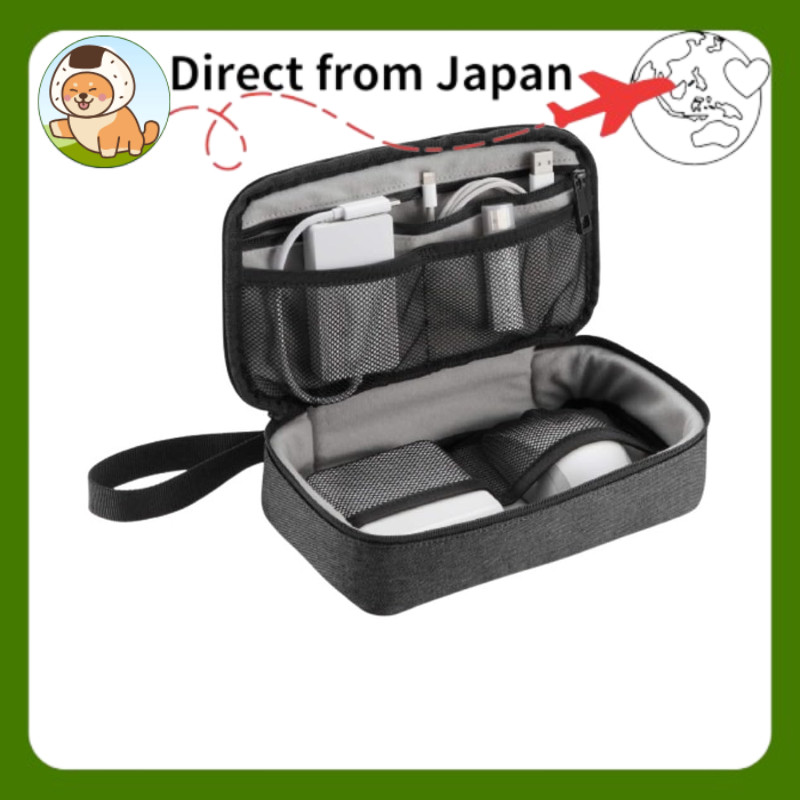 ELECOM Travel Gadget Pouch, Gadget Pouch, Bag-in-Bag for Travel and Business Trips, Small Accessory 