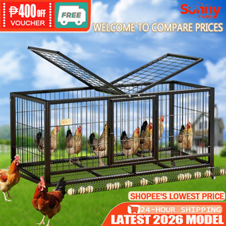 Heavy Duty Chicken Cage Large Chicken Coop Cage for Home Use Automatic Egg Collection Chicken Cage