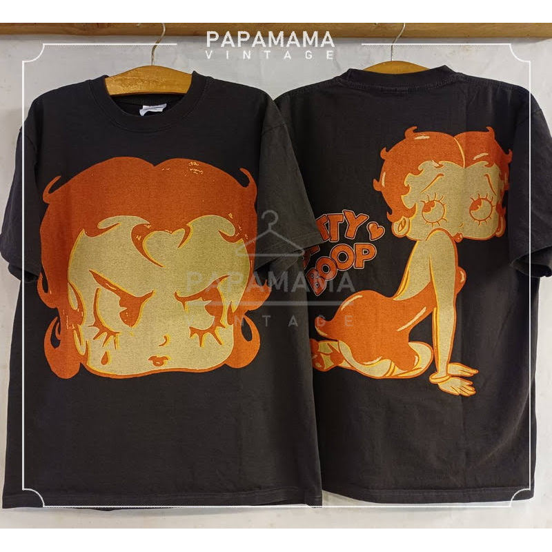 Betty BOOP tag HANES เสื้อวินเทจ เสื้อเบตตี้ papamama vintage shirt