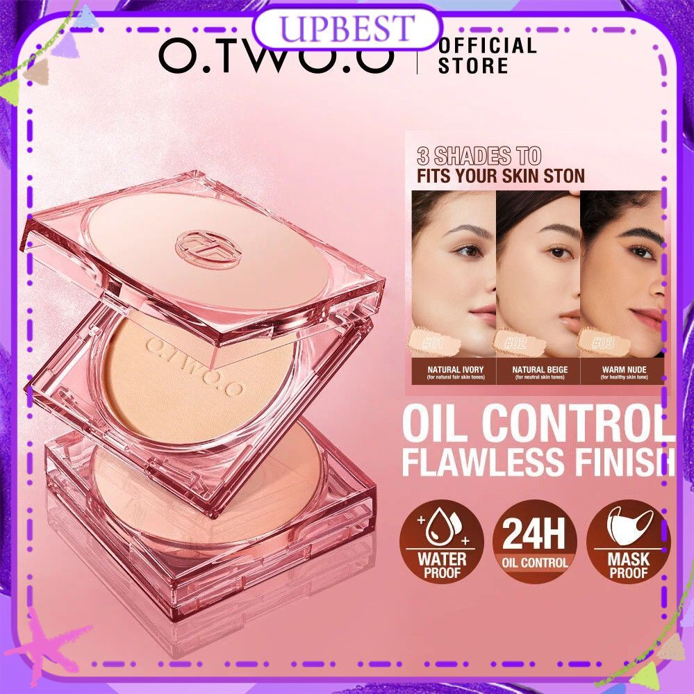 ♕ 1/2/3 ชิ้น O.two.o แป้งแต่งหน้าแบบล็อคหมอก คอนซีลเลอร์ รองพื้น เพิ่มความกระจ่างใส ชุ่มชื้น 3 แบบ U