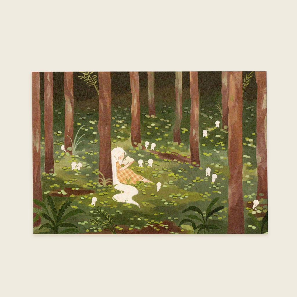 [ออกแบบใน SG] The Slow Nook Reading with the Forest Sprites A5 Art Print