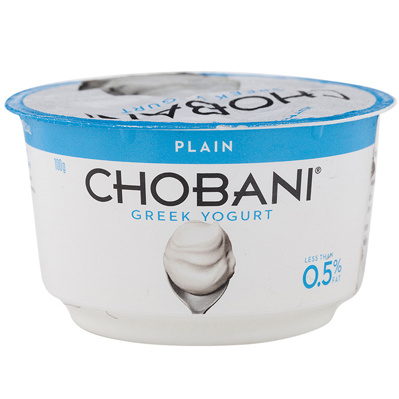 โชบานิกรีกโยเกิร์ตรสธรรมชาตสูตรปราศจากไขมัน 100ก CHobani Greek Yogurt Plain Fat Free 100g [931065310