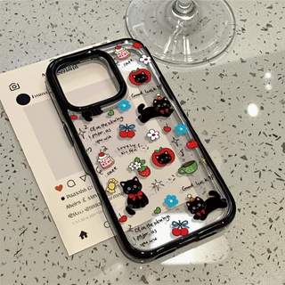 เคสโทรศัพท์ for iPhone 13 11 15 16 Pro Max Case iPhone 11 12 17 Pro Max 14 15 Pro Max 2 in 1 อะคริลิค Acrylic น่ารัก