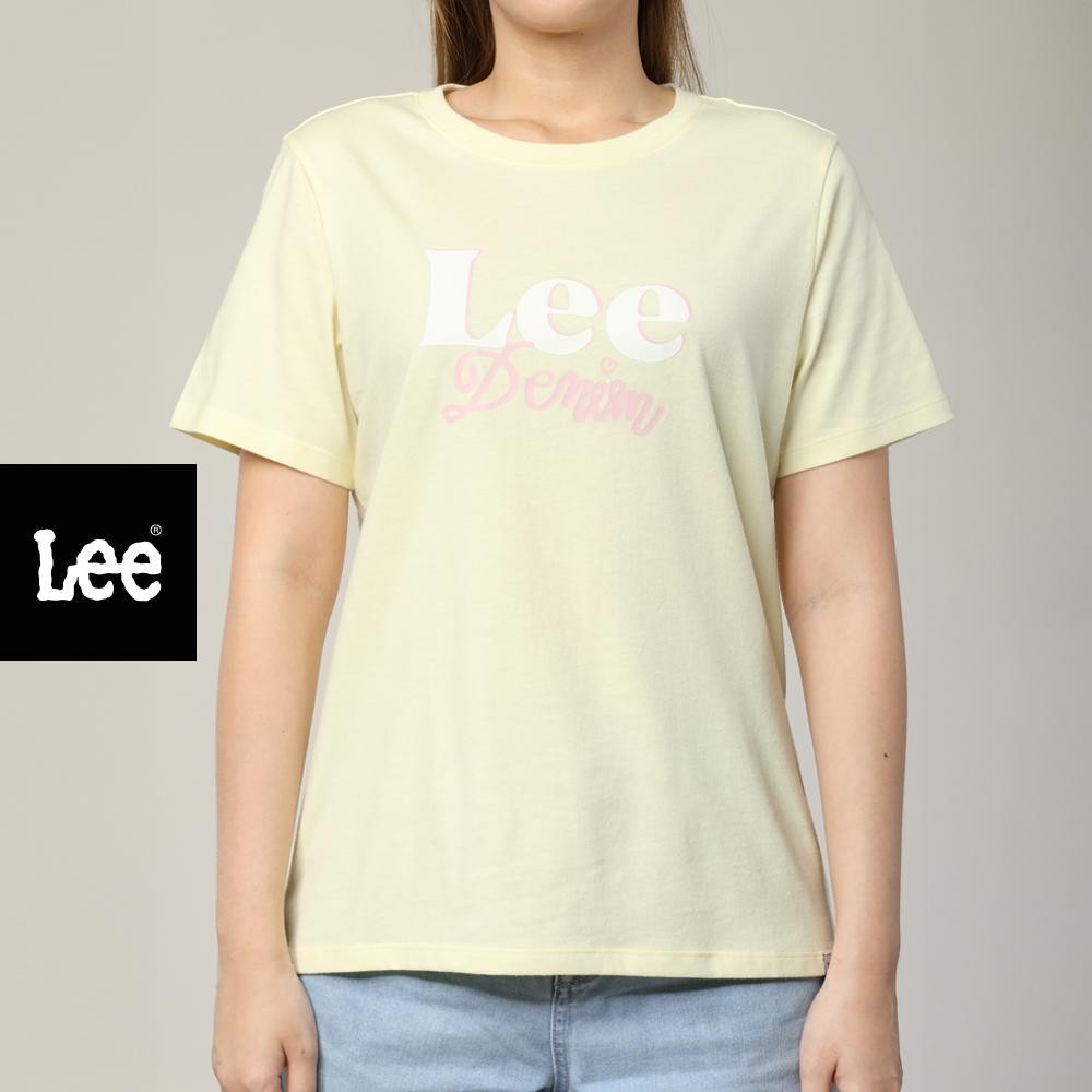 LEE เสื้อยืดแขนสั้นผู้หญิง ทรง Regular รุ่น LE S525WTSSF09 สีเหลือง