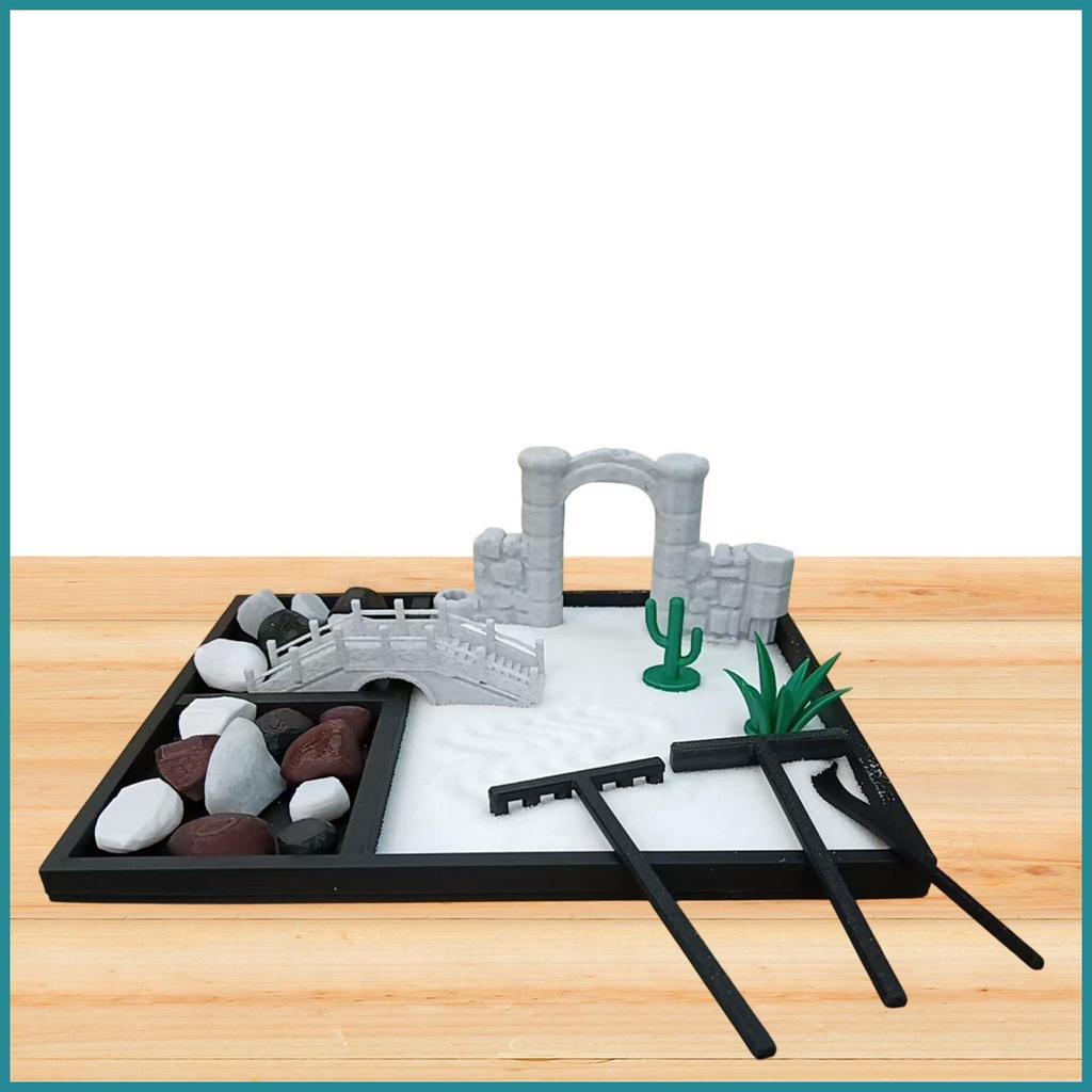 Miniature Zen Garden Kit เดสก์ท็อปสมาธิโยคะ Zen Garden Kit เดสก์ท็อปสมาธิ Zen Garden Kit ญี่ปุ่น her