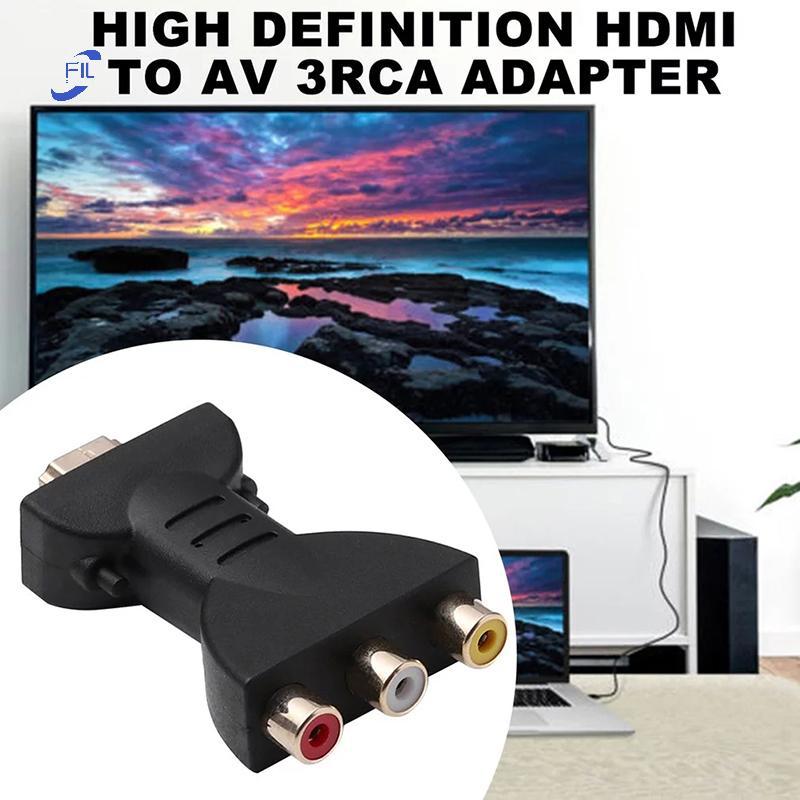 FIL HDMI To AV Audio Adapter HDMI To VGA Connector RCA Video Audio Adapter สําหรับ HDTV OP