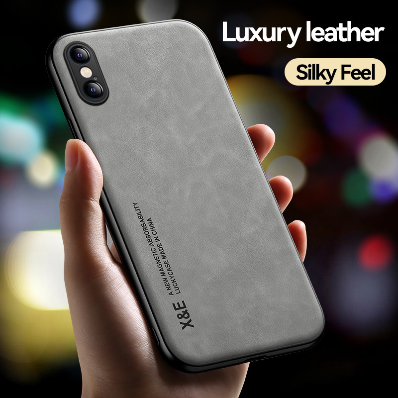 หรูหราหนังแม่เหล็กเคสโทรศัพท์ สําหรับ iPhone 7 8 Plus X XR XS Max SE 2020 2022 ป้องกันกล้องสีทึบกันกระแทกซิลิโคนอ่อนนุ่ม