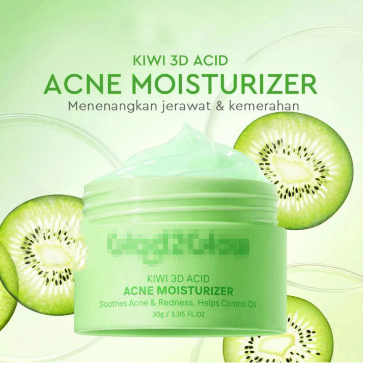 Glad2Glow KIWI 3D Acid Acne Moisturizer KIWI Moisturizer Soothing Moisturizer