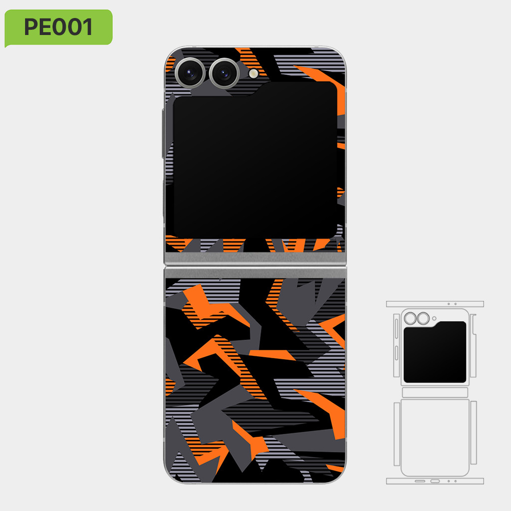 Vinyl Skin wrap, สําหรับ Samsung Z flip 7/6/5/4/3, Art Collection โดย Nexa Skins, ป้องกันรอยขีดข่วน,