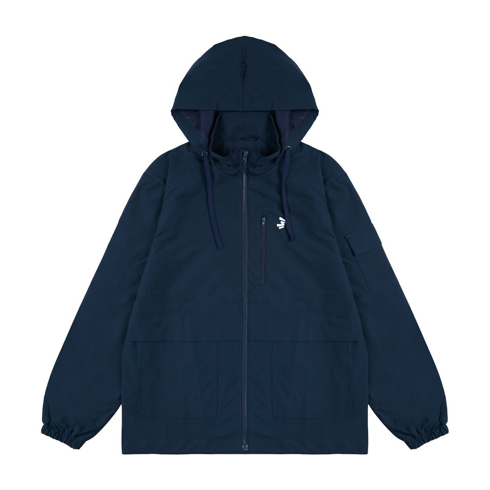 3Second Mens Regular Fit Taslan Shinrai OL-C Windbreaker Hoodie Jacket070426