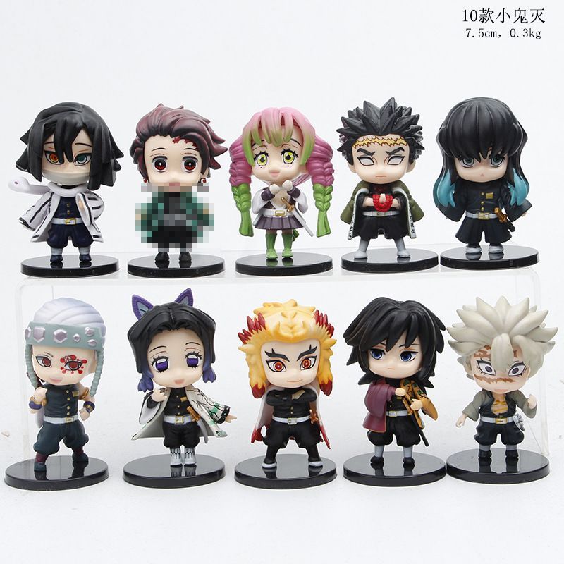 【Fast shipping】Demon Slayer: Q-Version Sitting Pose Collection Figure Nezuko, Zenitsu, Tanjiro, Inos