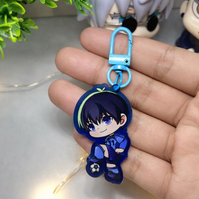 GANCI BLUE LOCK KEYCHAIN ISAGI - NAGI - BACHIRA - RIN - KAISER GANTUNGAN KUNCI ANIME BLUE LOCK - อิซ