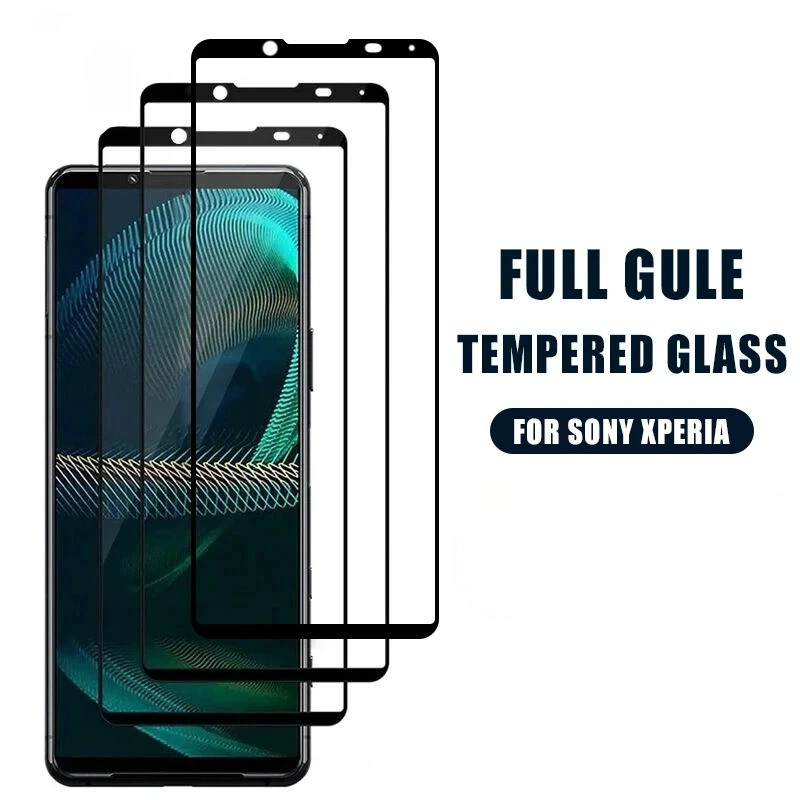 TEMPERED SONY XPERIA 1 5 8 10 / I II III IV TEMPERED GLASS FULL COVER PNEW