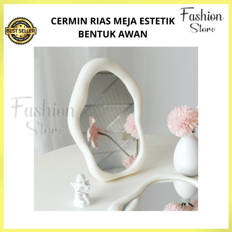 FS ขายส่ง Aesthetic Cloud-Shaped Dressing Table Mirror / Makeup Table Decorative Mirror