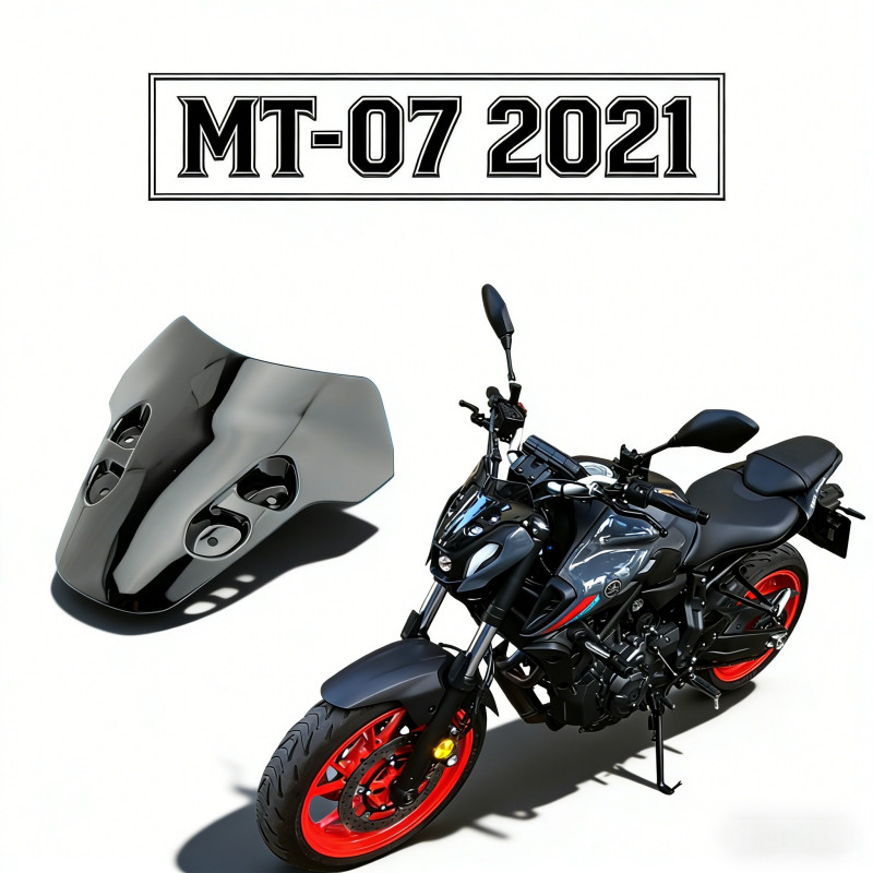 ชิวหน้า ที่เบี่ยงลมจักรยานยนต์ MT-07 2021 อัปเกรดการกันลมและเบี่ยงทิศทางลม
