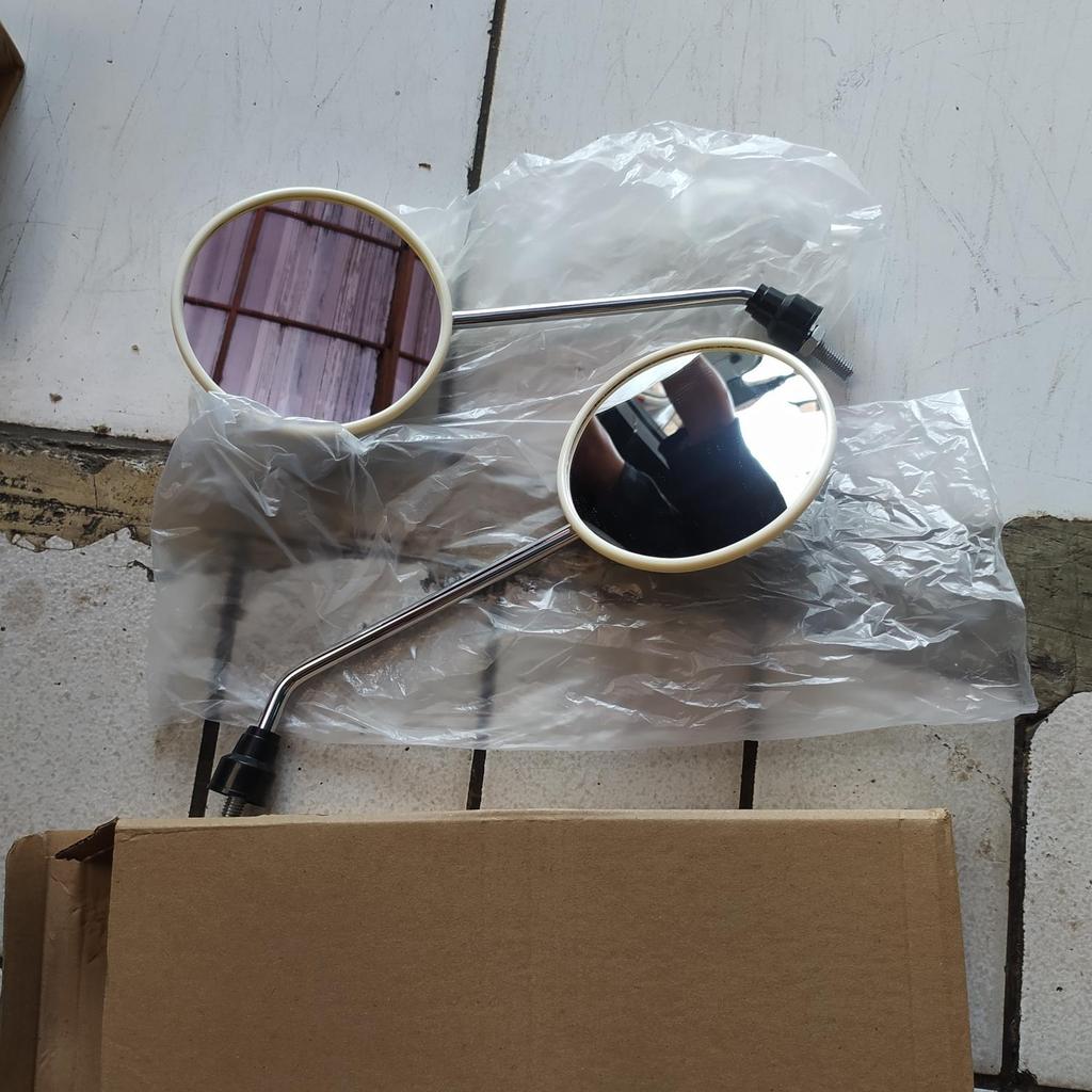 ใหม่นําเข้าสีขาวใบรอบกระจก drar 12 เหมาะสําหรับ Corsa vb bagol