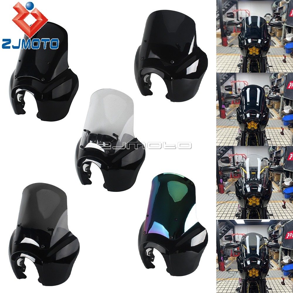 TC Front Quarter Fairing 9" 12" 15" inch Windshield Mounting Bracket Kits For Harley Softail M8 Low 