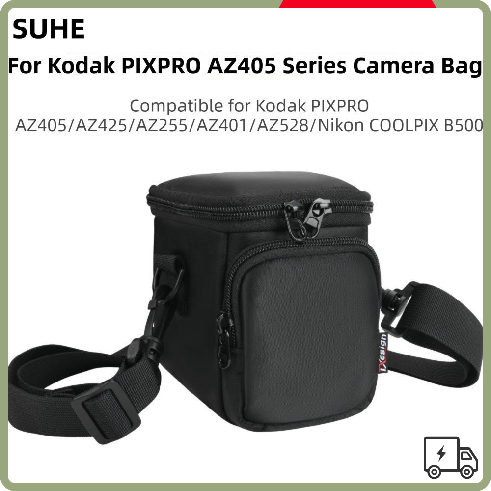 ที่เก็บกล้อง SUHE, กระเป๋าเดินทางกันกระแทกแบบ Dual-pocket, พร้อมสายคล้องไหล่ป้องกันรอยขีดข่วนป้องกัน