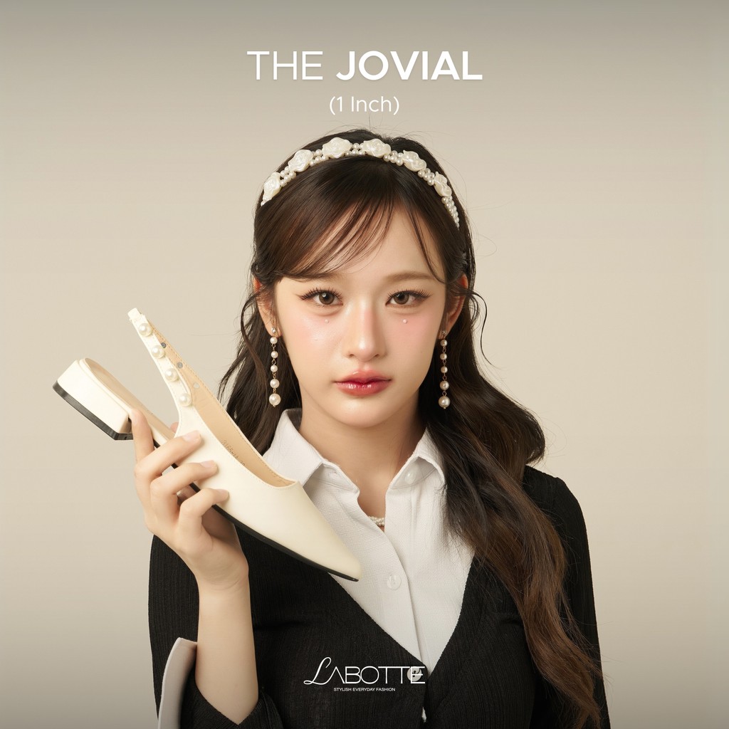The Jovial (1 inch) - Labotte.bkk รองเท้ารัดส้น รองเท้าหัวแหลม (3165-1A)
