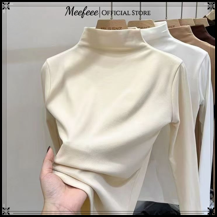 MEFEEE เสื้อแขนยาวสำหรับผู้หญิง ออกแบบมาเพื่อฤดูหนาว มีการป้องกันความอบอุ่นแบบสูงและเน้นความสวมใส่ง่าย