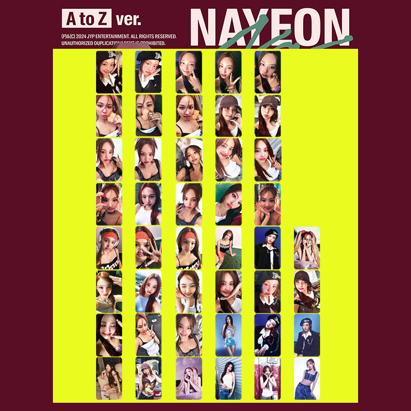 TWIE Bunny Lin NAYEON NAYEON อัลบั้มขนาดเล็กที่ 2 การ์ดรูปถ่ายเดี่ยว 26.3.13