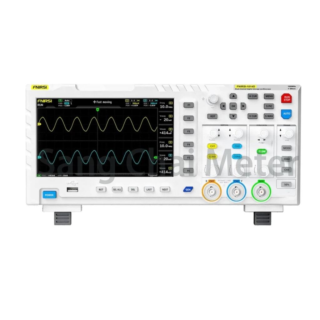 FNIRSI 1014D ดิจิตอลออสซิลโลสโคป พร้อมเครื่องกำเนิดสัญญาณ | 2-in-1 Dual Channel Digital Oscilloscope