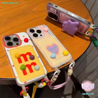 ส่งของเร็ว เคสสำหรับไอโฟน17 ลายไฮโซน่ารัก เคสช่องใส่การ์ดสายข้อมือ For iPhone17 16 11 12 13PROMAX 14 15PLUS 7/8 SE2 XSXR