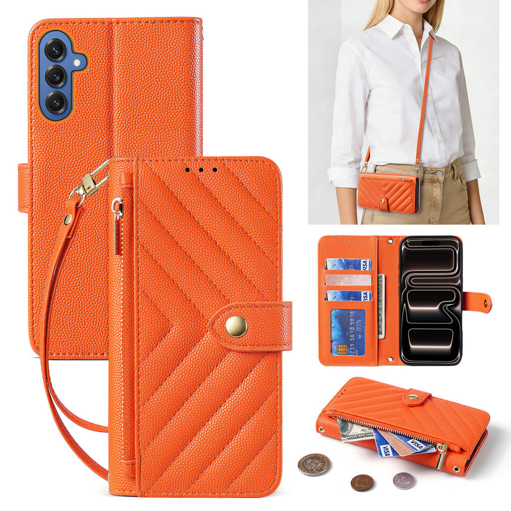 กระเป๋า Messenger S26 Ultra เคสโทรศัพท์เหมาะสําหรับ Samsung S23 24 25Ultra Series การ์ดมัลติฟังก์ชั่น, กระเป๋าสตางค์เคสป้องกันโทรศัพท์