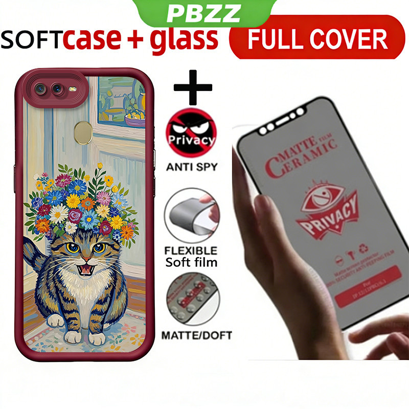 PBZZ PBZZ เซรามิคความเป็นส่วนตัวกระจกนิรภัยสําหรับ oppo a5s a12 A7 a3s a1k a12e F9 F11 PRO A5 A9 202