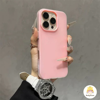 เคสไอโฟน 17 15 สำหรับ IPhone 11 17 12 13 16 14 Pro Max 15 16 7 14 8 Plus XS X XR Max ขั้นสูงง่ายๆสีสดใหม่ 2 in 1 ปกอ่อน