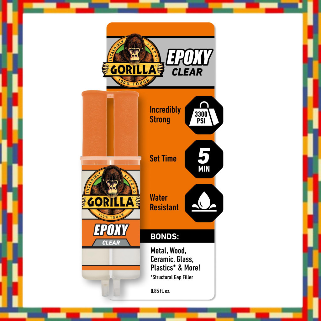 Gorilla 2-Part Epoxy 5-Minute Cure 0.85 Ounce Syringe Clear (1 Pack)