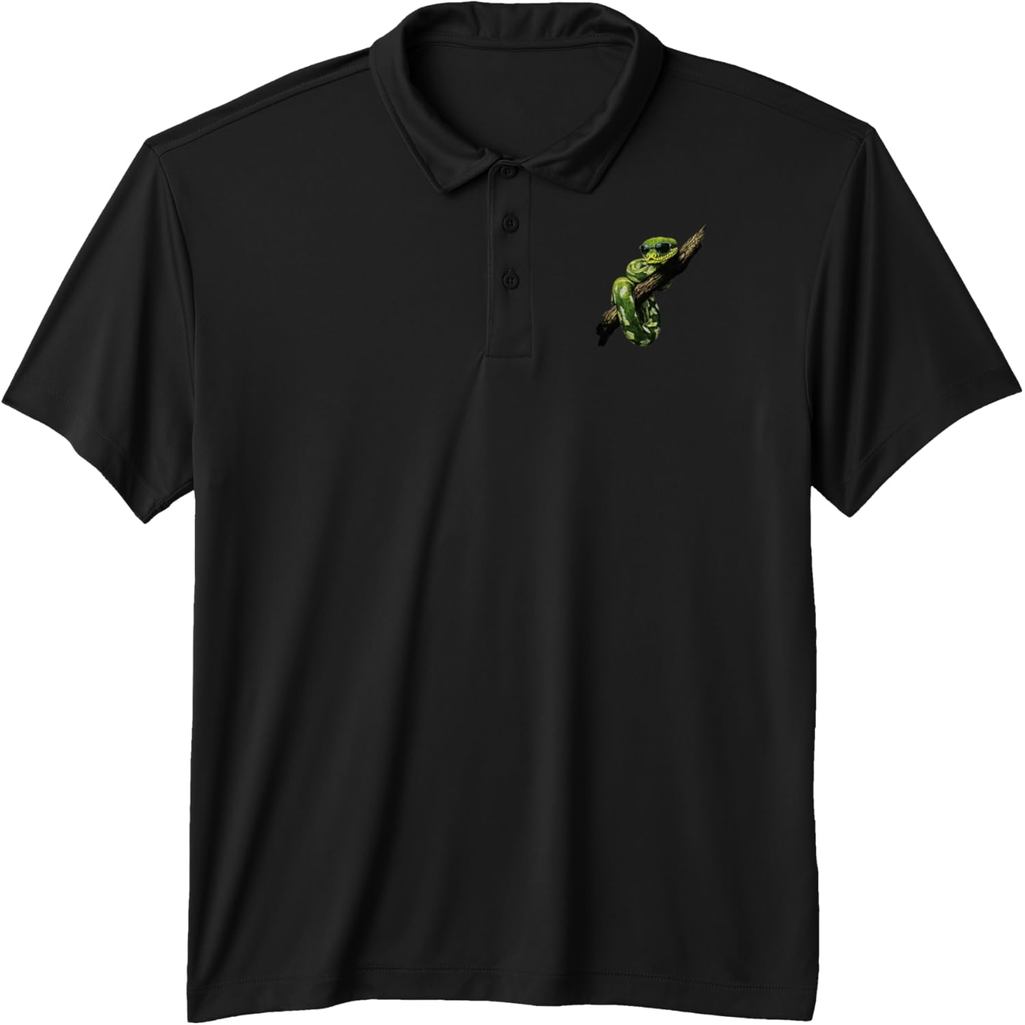 เสื้อโปโล Green Tree Python สำหรับคนรักงูและสัตว์เลื้อยคลาน