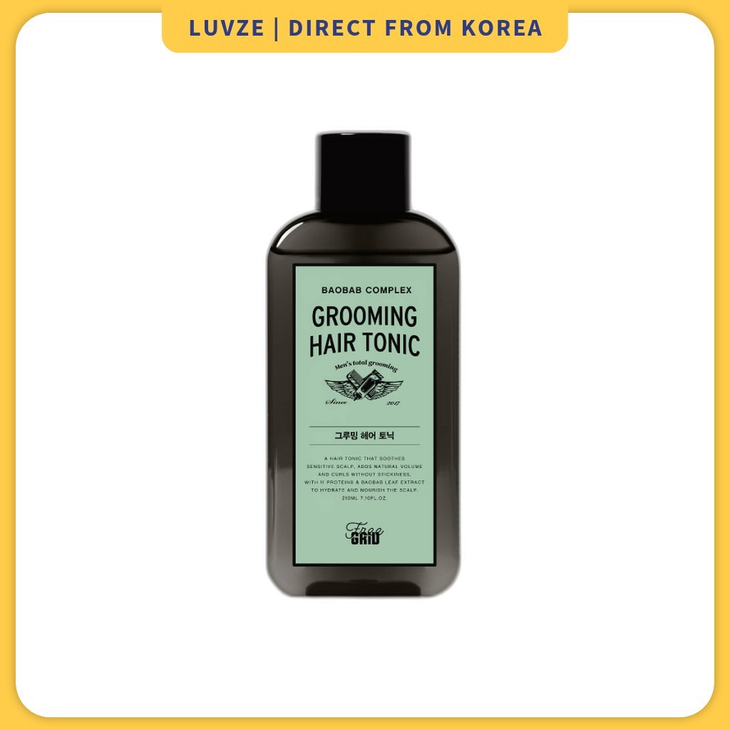 [daiso] Free Grid Grooming Hair Tonic, 210ml, 1pc / Korean Hair Tonic / Adds Volume / ของแท้ 100% by