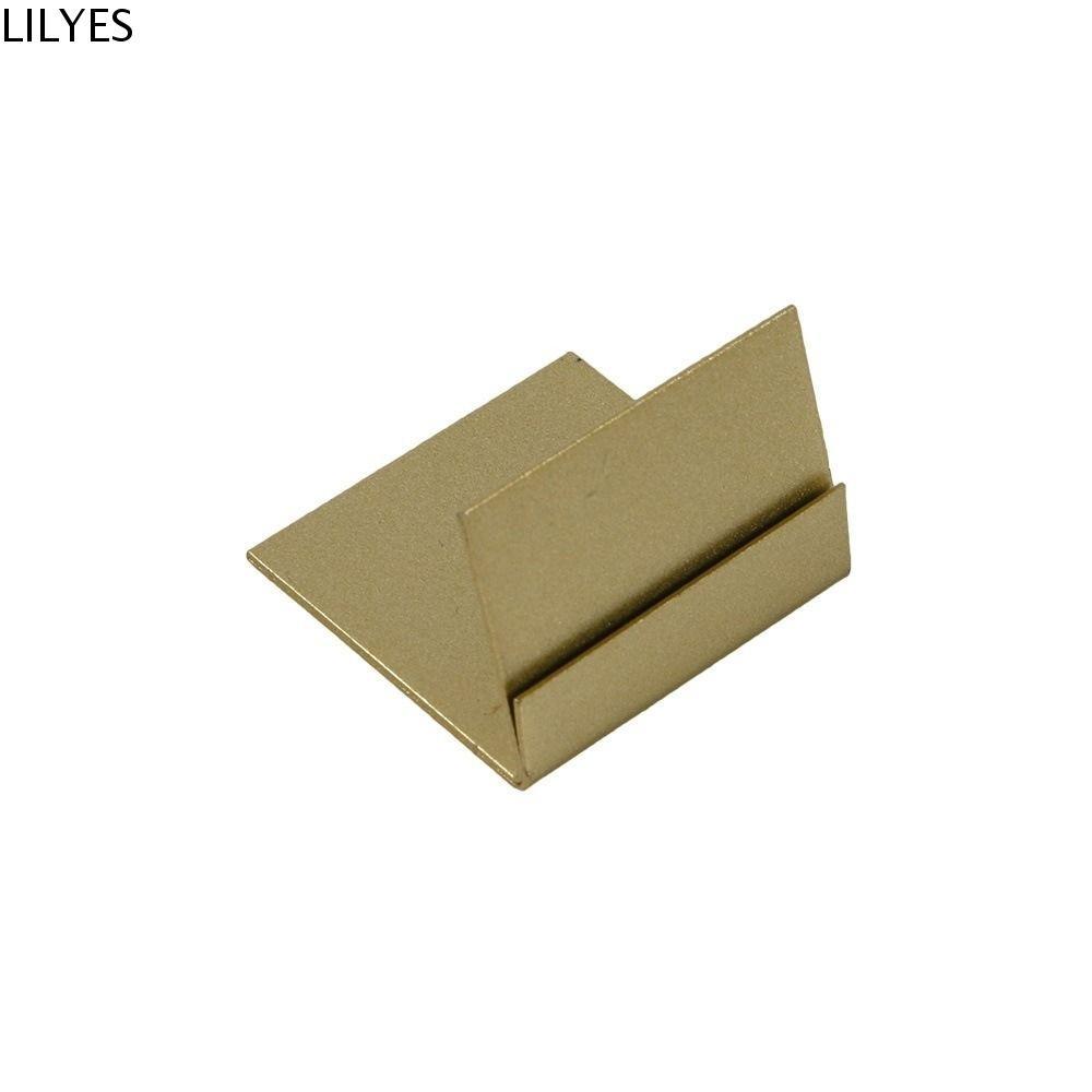 LILYES Place Card Holder, DIY Metal Name Card Clip Stand, Party Supplies Durable Gold Price Tags Din