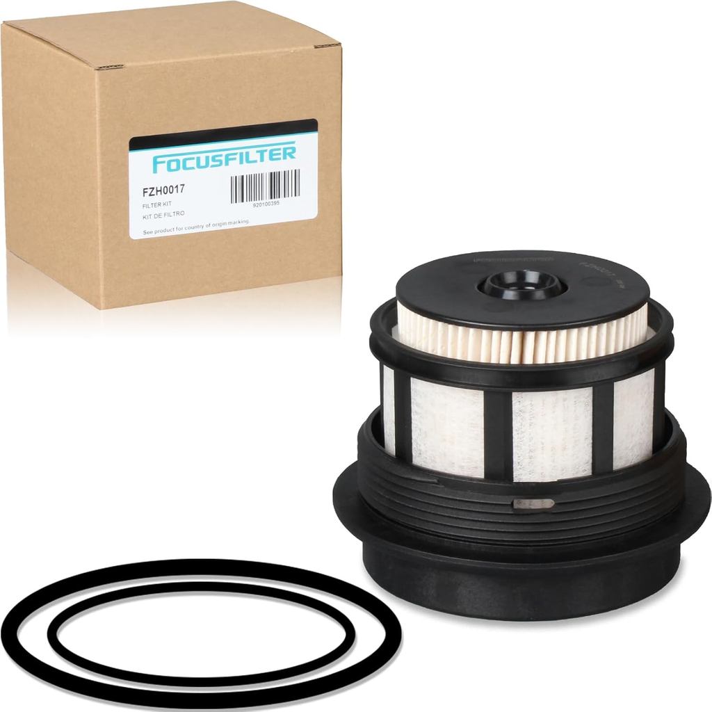 FOCUSFILTER FD4596 OEM Grade 7.3L กรองน้ํามันเชื้อเพลิงพร้อมหมวก, แทนที่ F81Z9N184AA, FD-4596, F81Z-