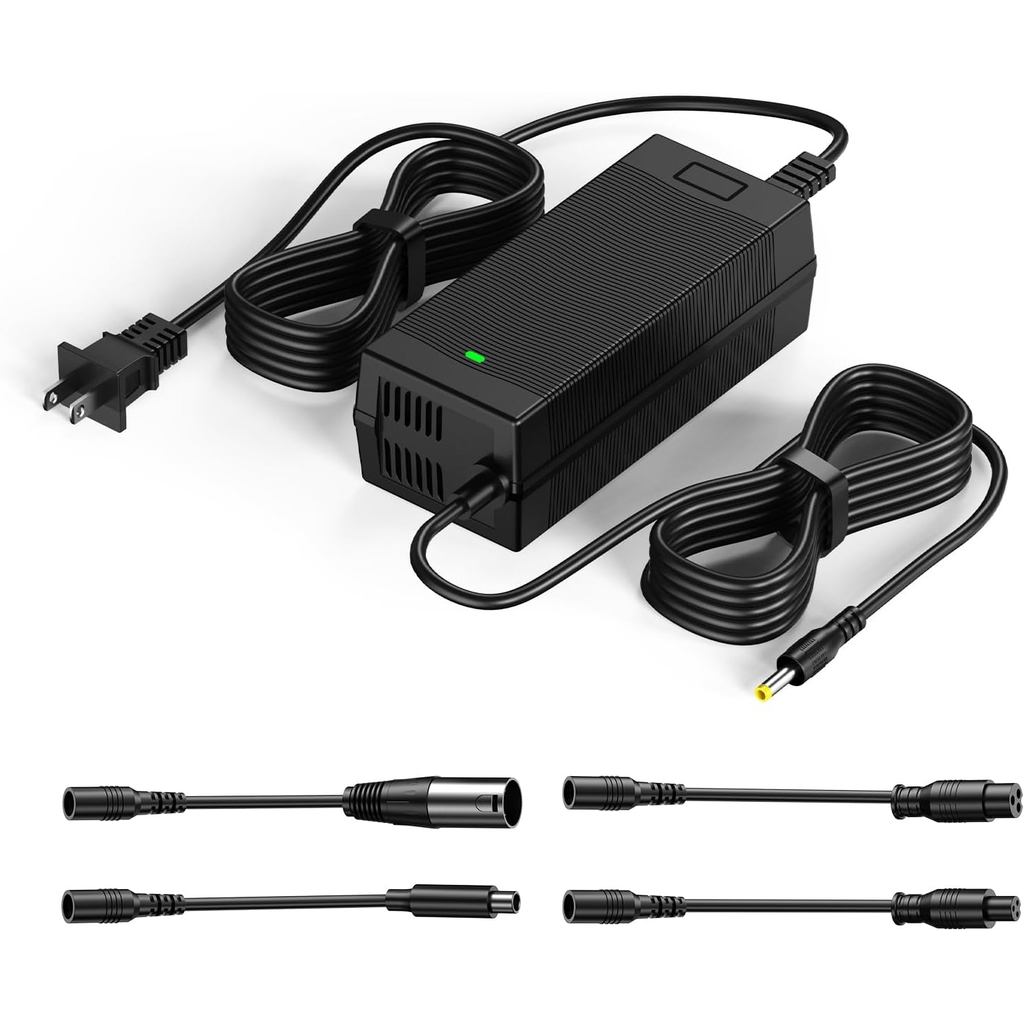 WUKUR 54.6V 2A สกู๊ตเตอร์ไฟฟ้า Charger 5 Connectors สําหรับแบตเตอรี่ลิเธียม 48V เข้ากันได้กับ Lectri