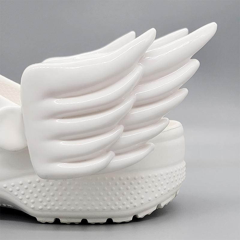 ปีกเครื่องประดับแฟชั่น Angel Wings อุปกรณ์ตกแต่งรองเท้าสำหรับเด็กผู้หญิง